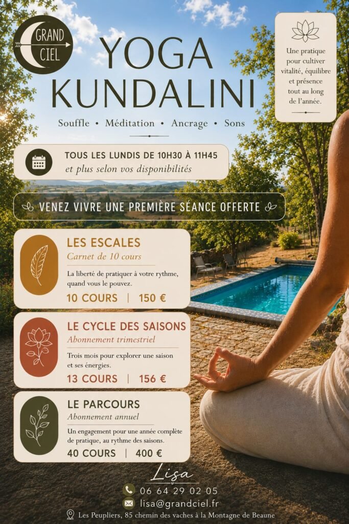 Tarifs yoga Beaune